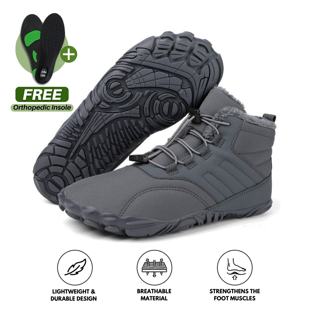 Caspar Pro - Non-slip & waterproof winter barefoot shoe (+ Ortho Insol ...