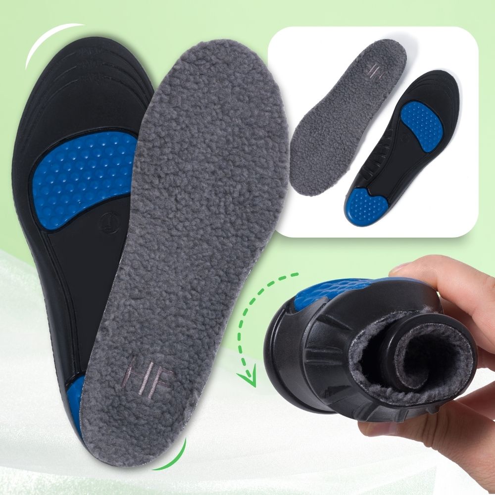 HIKE® Winter Orthopädische Einlegesohlen - Warme, stoßdämpfende, schmerzlindernde Fußpads