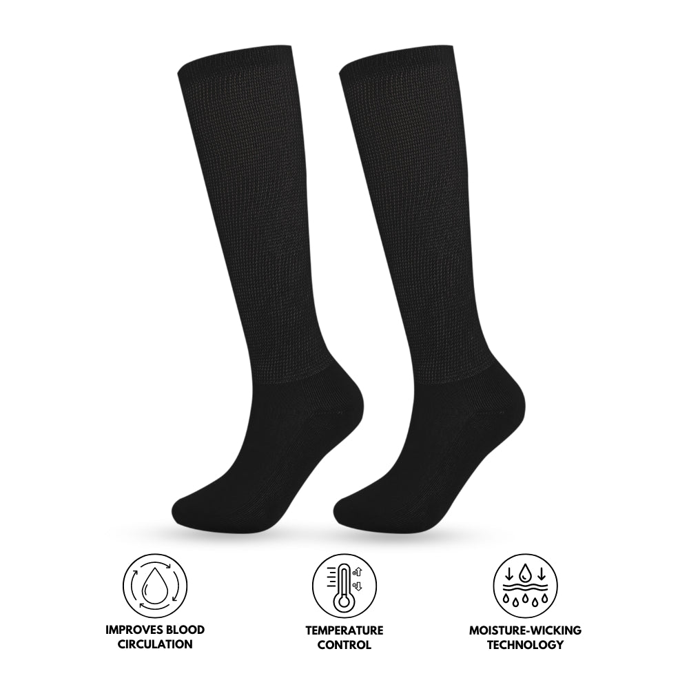 Chaussettes Confort Diabétique HF - Technologie d'Évacuation de l'Humidité pour une Meilleure Circulation Sanguine