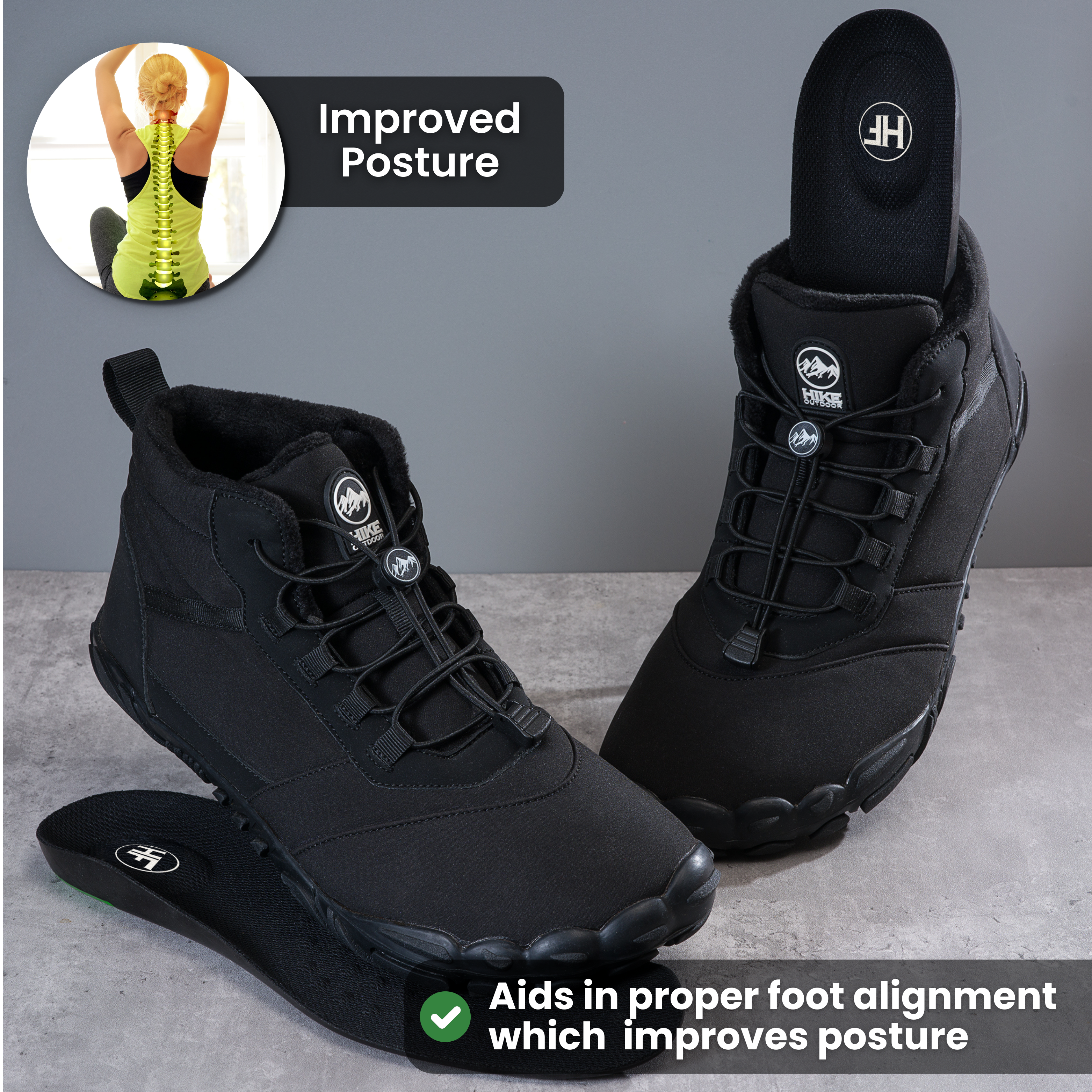 HIKE® Suelas ortopédicas- Plantillas que alivian el dolor y absorben los impactos
