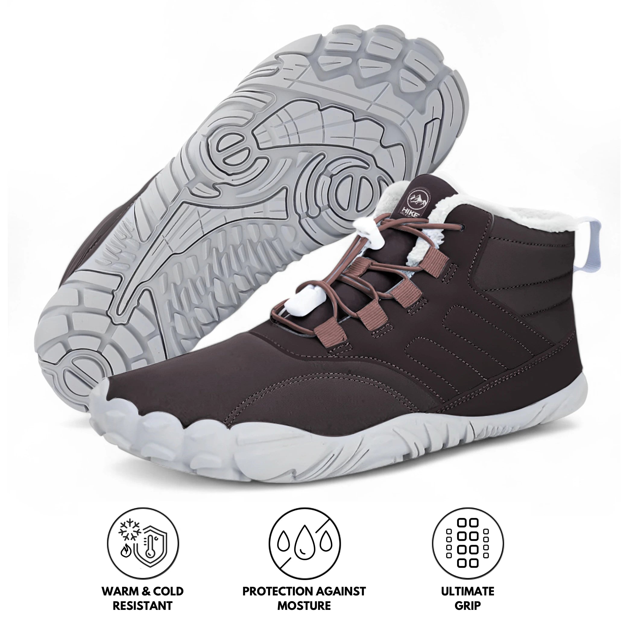 Caspar Pro - Rutschfester & wasserdichter Winter-Barfußschuh (Unisex)