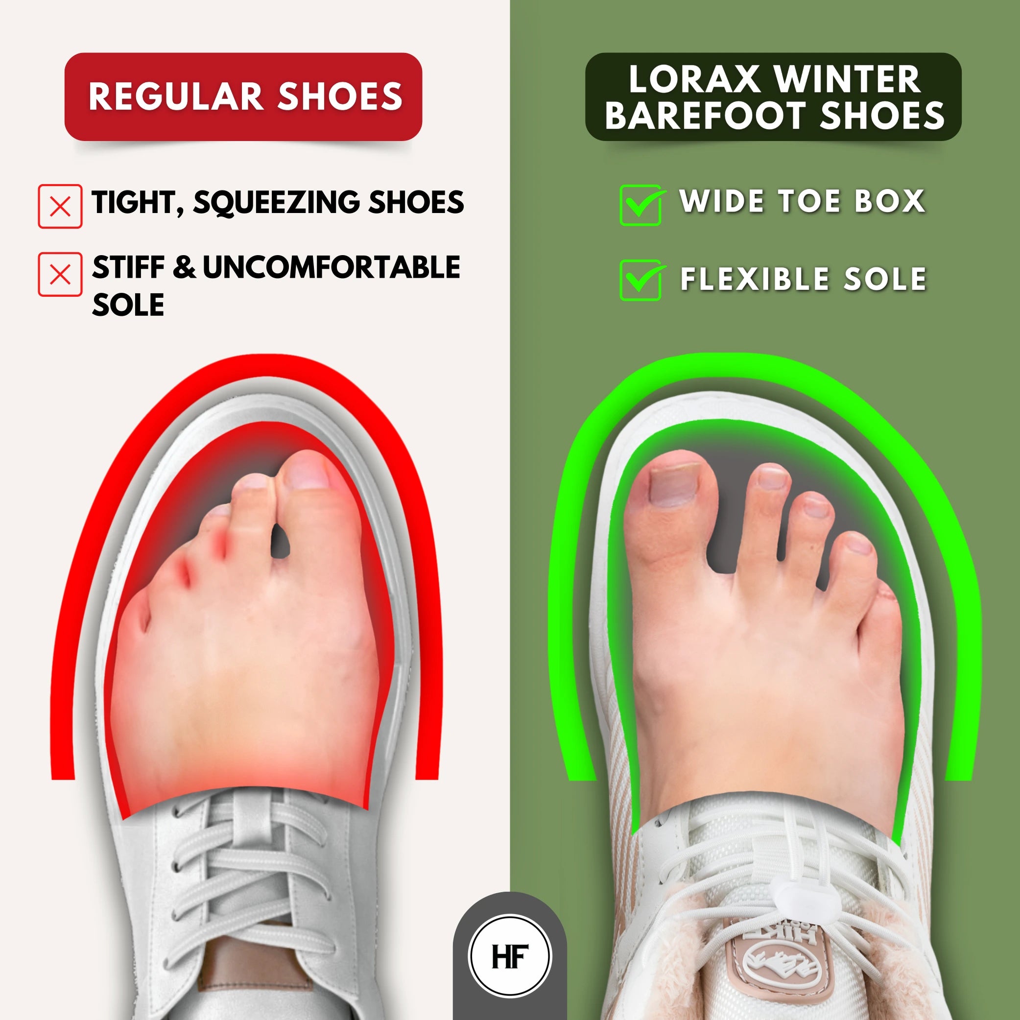 [NEW] Lorax Winter – Ergonomic & Supportive Winter Barefoot Shoes (Unisex) (BOGO)