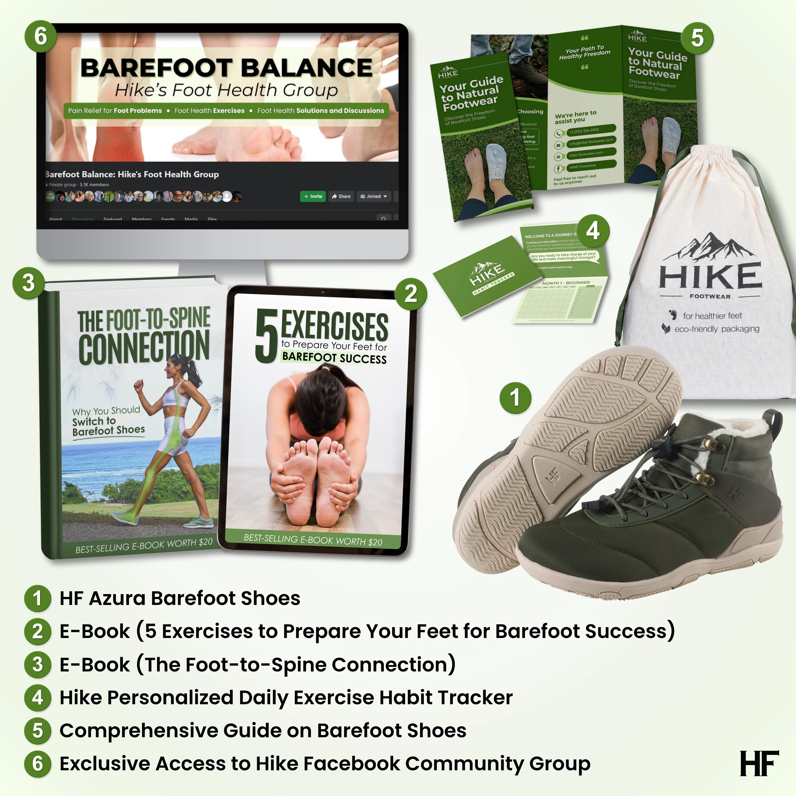 HF Azura – ergonomische & ondersteunende winter barefoot schoenen (Unisex)