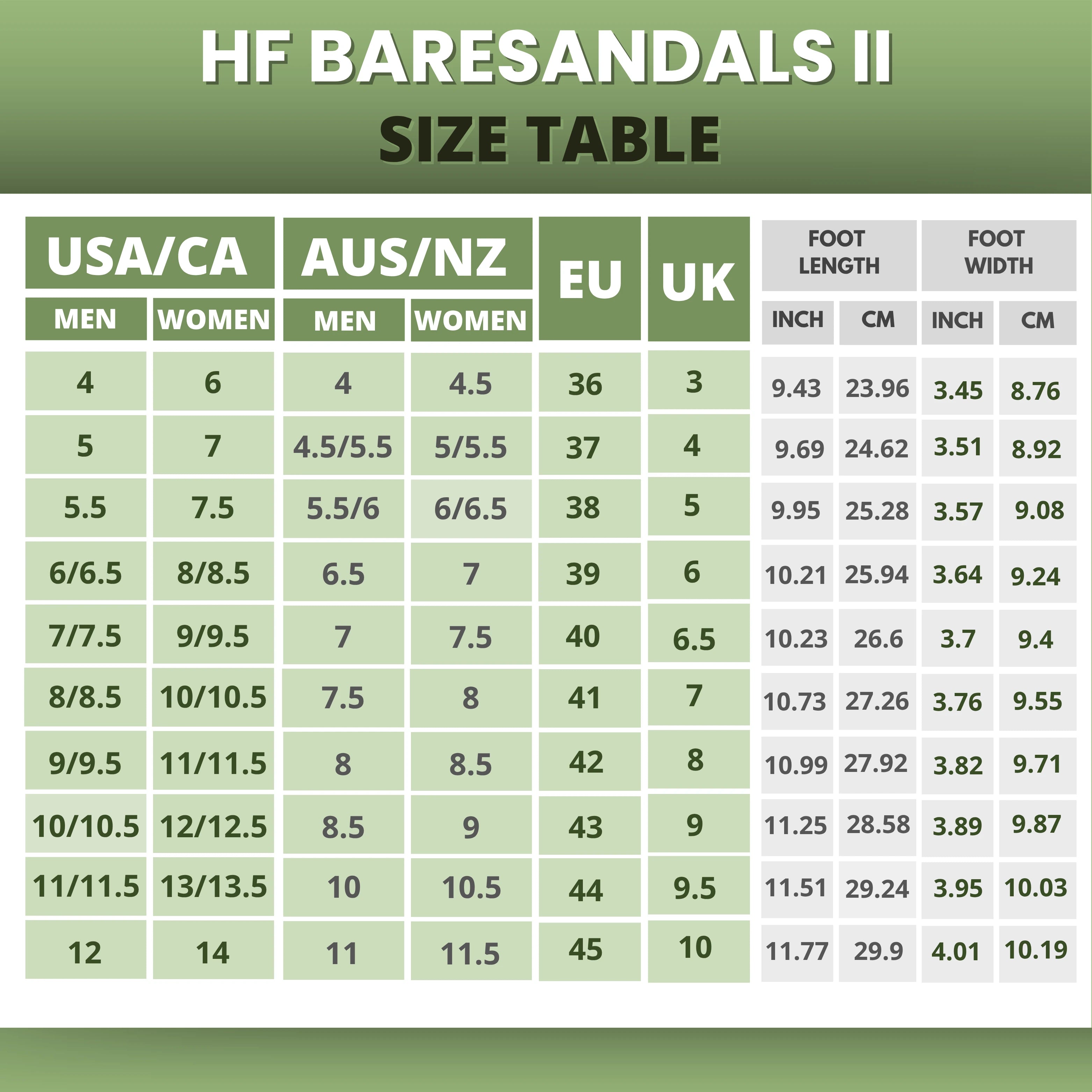 HF Baresandals II