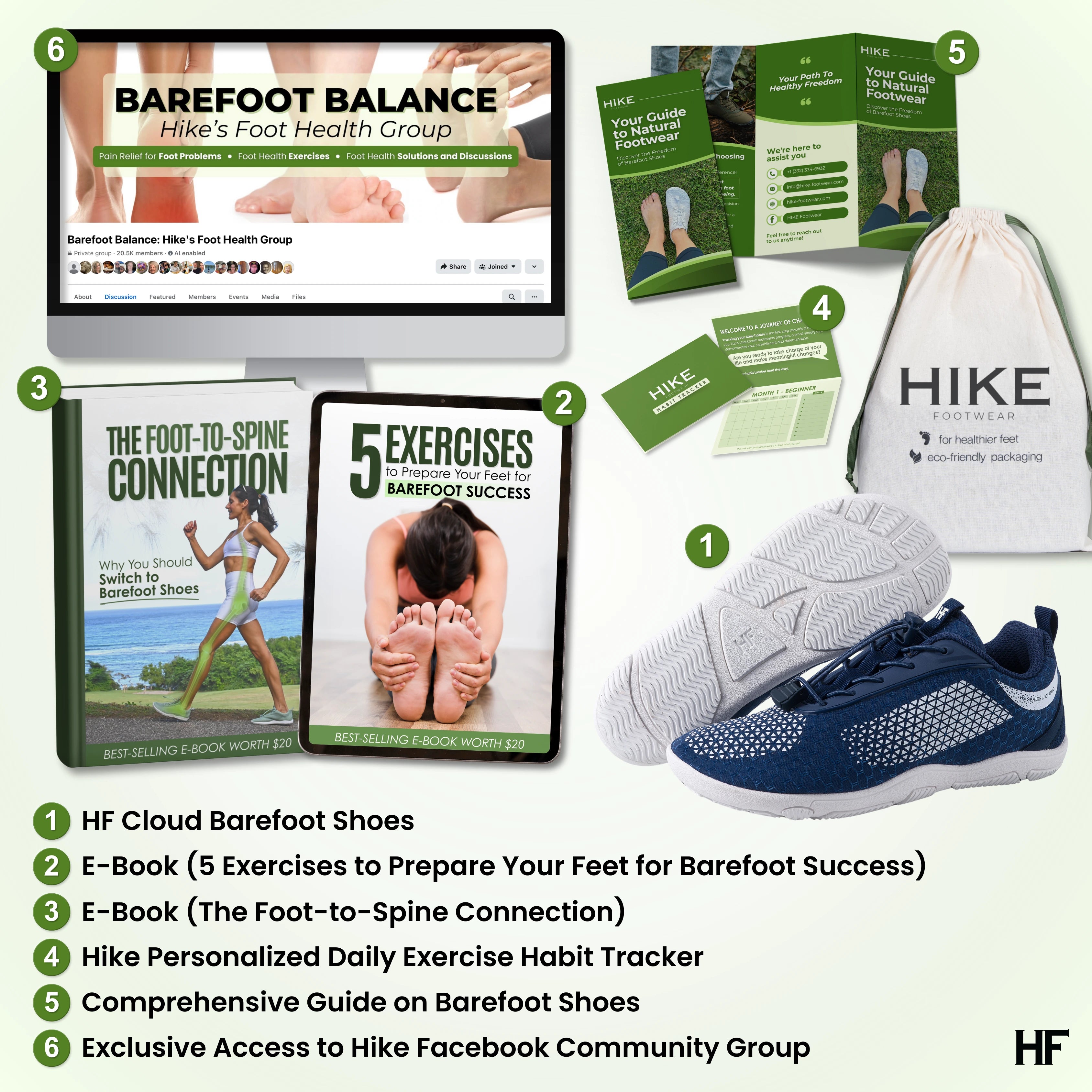 HF Series x Cloud – Ergonomic & Supportive Barefoot Shoes (Unisex)