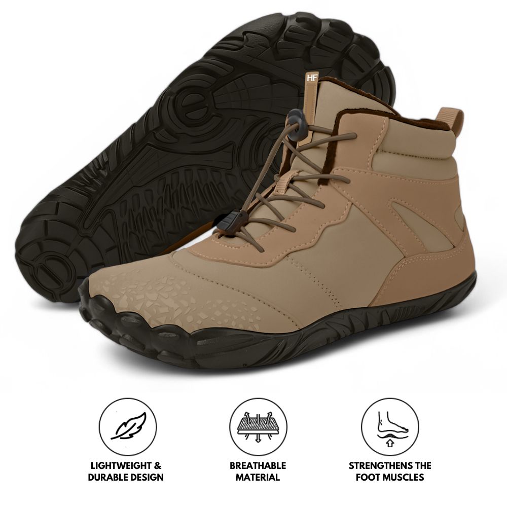 Vindra Flex - Zapatilla barefoot de invierno antideslizante y universal (Impermeable)