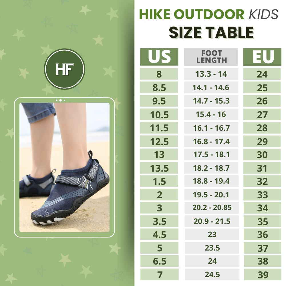 Hike Outdoor Kids - Calzado descalzo suave para niños