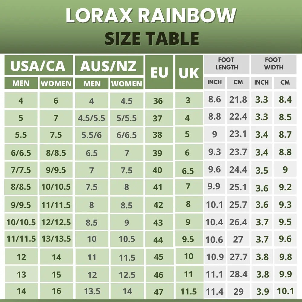 Lorax Rainbow - Healthy & Non-slip Barefoot Shoes (Unisex) [Limited Edition]