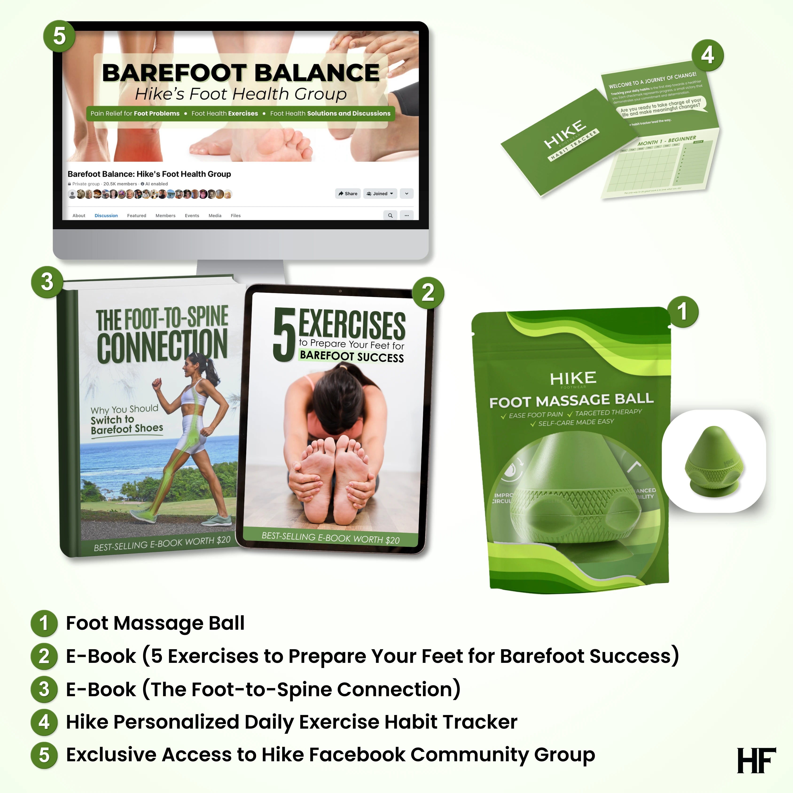 HF Foot Massage Ball - For Foot Relaxation and Relieving Discomfort