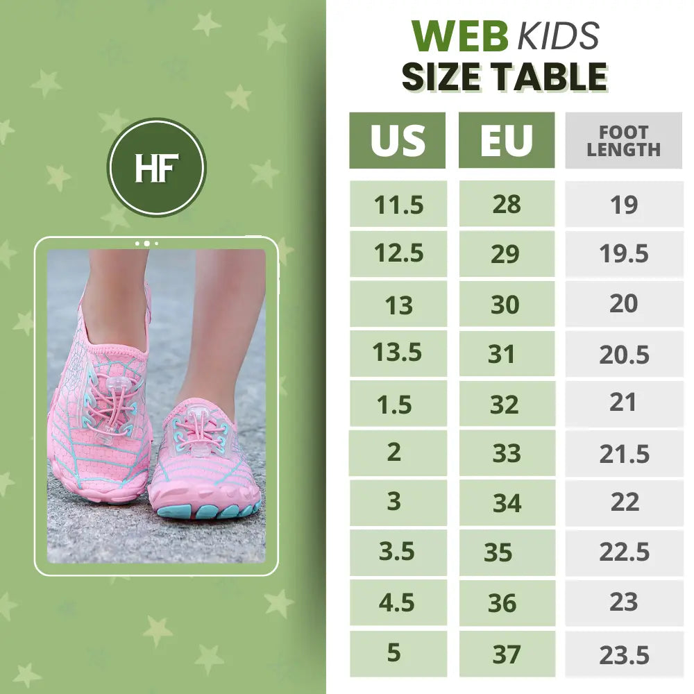 WebKids Barefoot Shoes - Quick Dry Barefoot Shoes For Kids